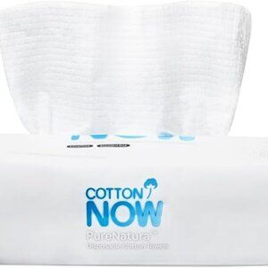PureNatura Disposable Cotton Towels – 50 Count | Soft, Biodegradable Wipes